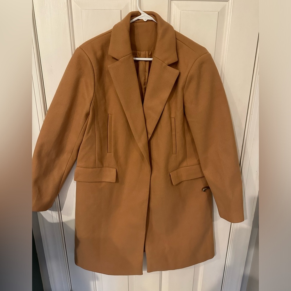 Size Large - Camel - Polyester Peacoat - image 1